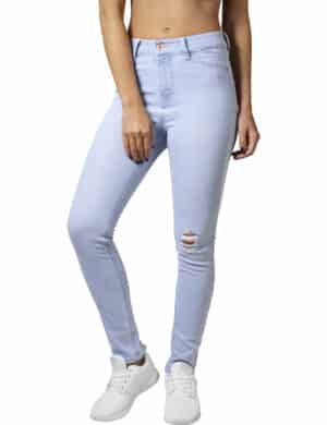 Urban Classics Damen High Waist Skinny Denim Pants