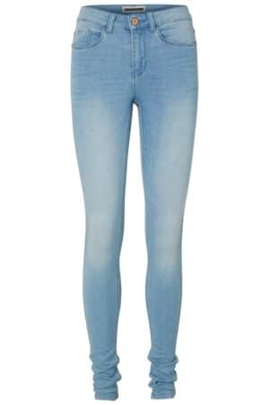 Noisy May Damen Jeans NMEXTREME LUCY NW SOFT JEANS VI101 - Super Slim Fit - Blau - Light Blue