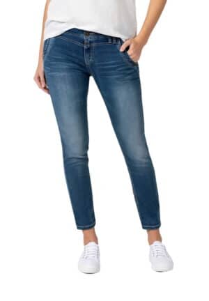 TIMEZONE 7/8 Damen Jeans NaliTZ - Slim Fit - Blau - Blue Denim Wash