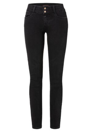 TIMEZONE Damen Jeans EnyaTZ - Slim Fit - Schwarz - Clean Black Wash