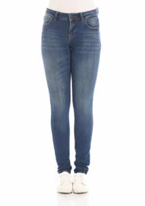 LTB Damen Jeans Nicole Skinny Fit - Blau - Aviana Wash