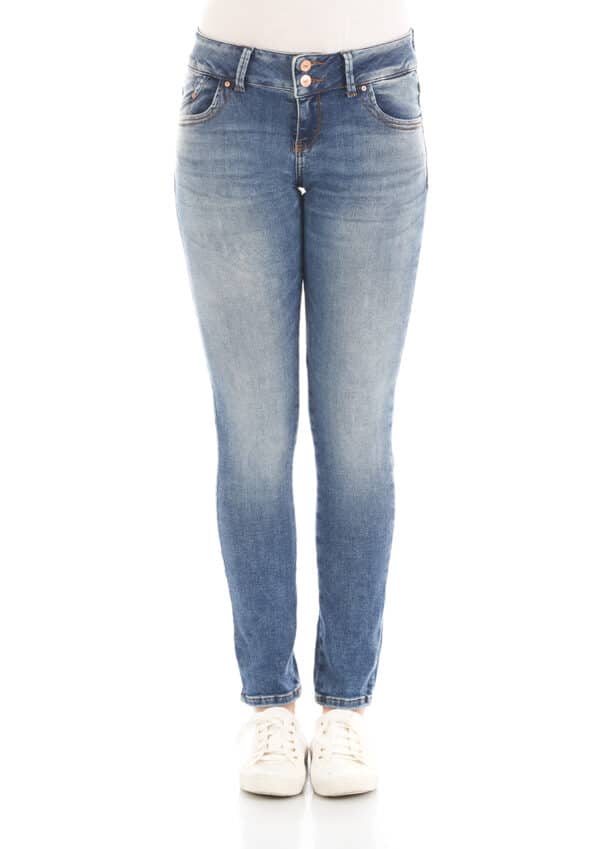 LTB Damen Jeans Molly M Super Slim Fit - Blau - Yule Wash