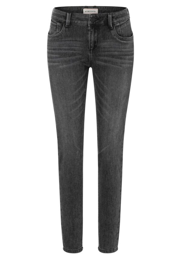 TIMEZONE Damen Jeans Tight SanyaTZ - Tight Fit - Grau - Rough Grey Wash