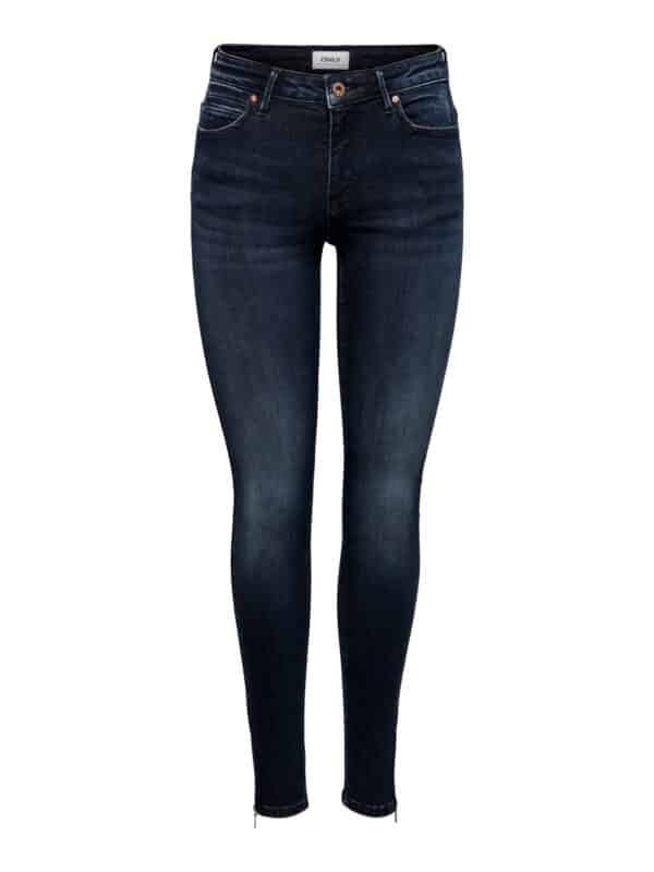 Only Damen Jeans ONLKENDELL LIFE REG SK ANKLE TAI865 - Skinny Fit - Blau - Dark Blue Denim