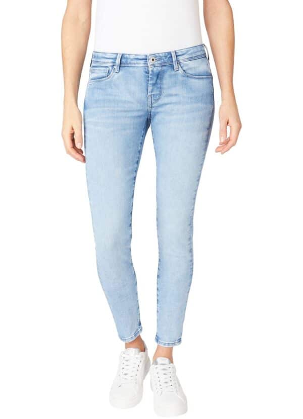 Pepe Jeans Damen Jeans New Brooke - Slim Fit - Blau - Light Wiser