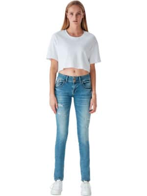 LTB Damen Jeans Molly M Super Slim Fit - Blau - Lelia Wash