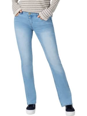 TIMEZONE Damen Jeans Slim LisaTZ - Slim Fit - Blau - Light Surf Blue Wash