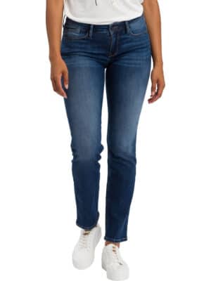 Cross Jeans Damen Jeans Rose - Regular Fit - Blau - Crinkle Dark Blue