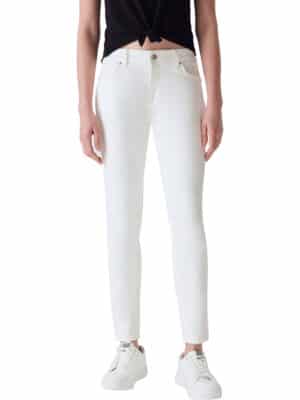 LTB Damen Jeans Nicole Skinny Fit - Weiß - Off White Wash