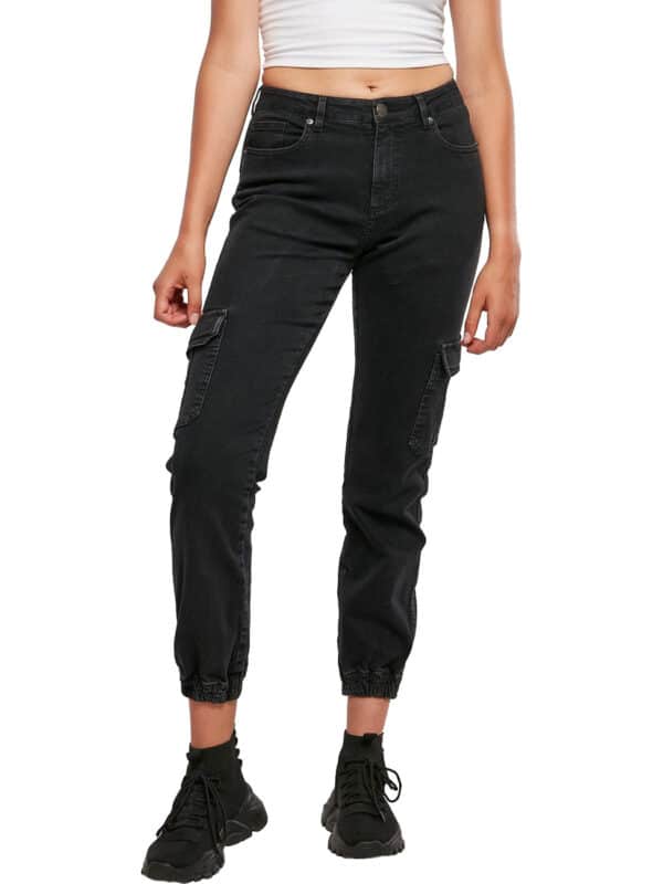 Urban Classics Damen Jeans ORGANIC STRETCH DENIM CARGO - Relaxed Fit