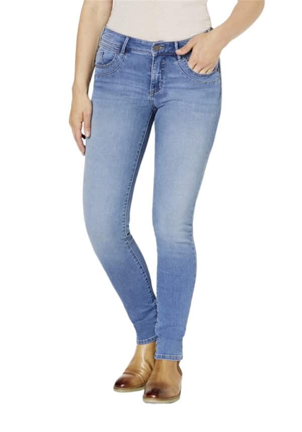 Paddock`s Damen Jeans LUCY MOTION & COMFORT - Skinny Fit - Blau - Mid Blue