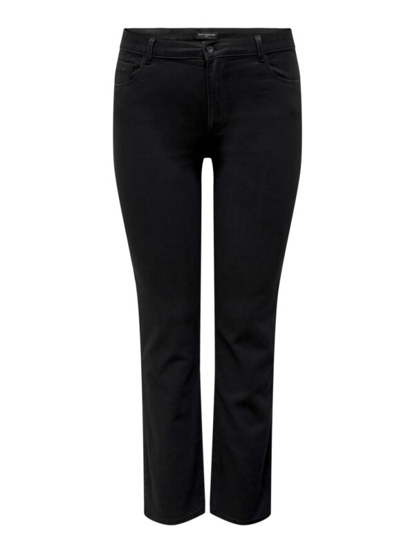 Carmakoma by Only Damen Jeans CARAUGUSTA BLACK - Skinny Fit - Schwarz - Black - Plus Size