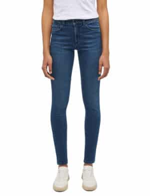 Mustang Damen Jeans SHELBY Skinny Fit - Blau - Blue Denim