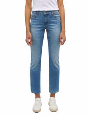 Mustang Damen Jeans CROSBY Relaxed Straight Fit - Blau - Light Blue Denim