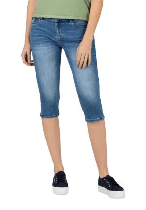 Timezone Damen Jeans Tight AleenaTZ 3/4 - Tight Fit - Blau - Pen Blue Wash