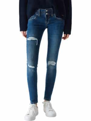 LTB Damen Jeans JULITA X Extra Skinny Fit - Blau - Mitena Wash