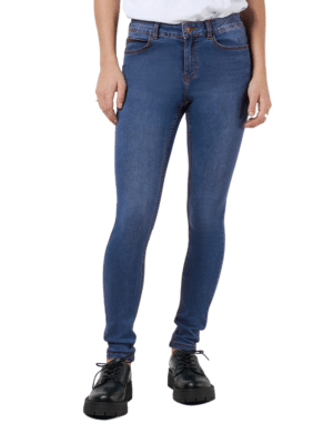 Noisy May Damen Jeans NMBILLIE Skinny Fit Blau -Medium Blue Denim