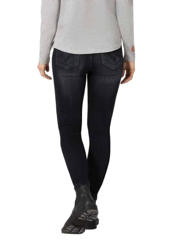 TIMEZONE Damen Jeans TIGHT ALEENATZTZ - Tight Fit - Grau - Gotham Blue Wash