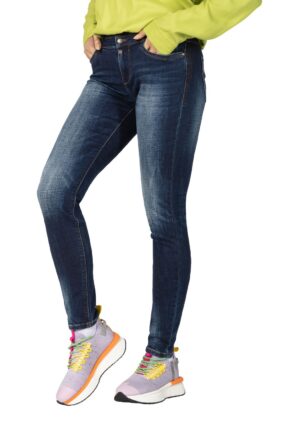 TIMEZONE Damen Jeans SLIM ENAYTZ WOMANSHAPE - Slim Fit - Blau - Fierce Blue Wash