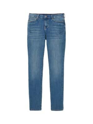 Tom Tailor Damen Jeans TAPERED RELAXED - Relaxed Fit - Blau Used Mid Stone Blue Denim