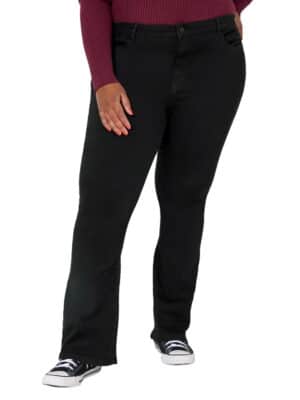 Noisy May Damen Jeans NMSALLIE HW FLARE CURVE - Flare Fit - Schwarz - Black