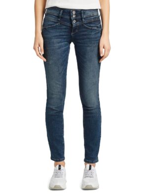 Tom Tailor Damen Jeans ALEXA - Sllim Fit - Blau - Random Bleached Blue Denim