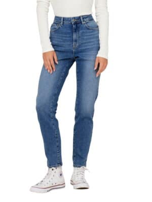 Only Damen Jeans ONLEMILY STRETCH - Straight Fit - Blau - Medium Blue Denim