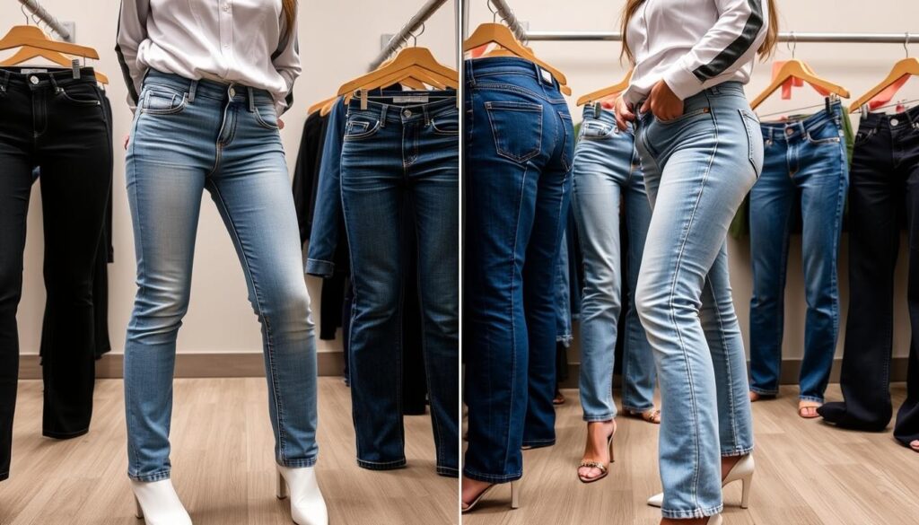 Figurschmeichelnde Jeans