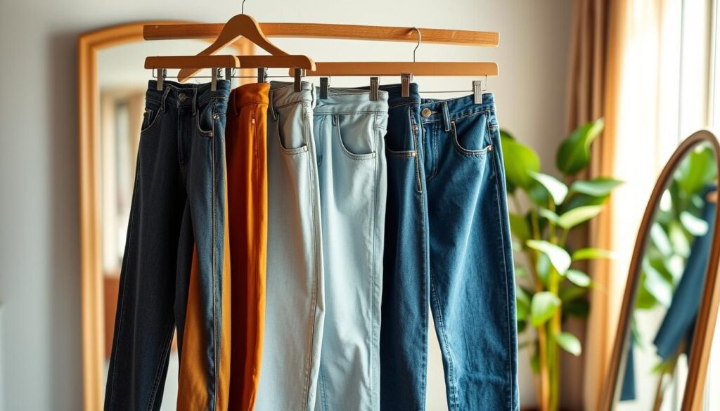 Figurschmeichelnde Jeans