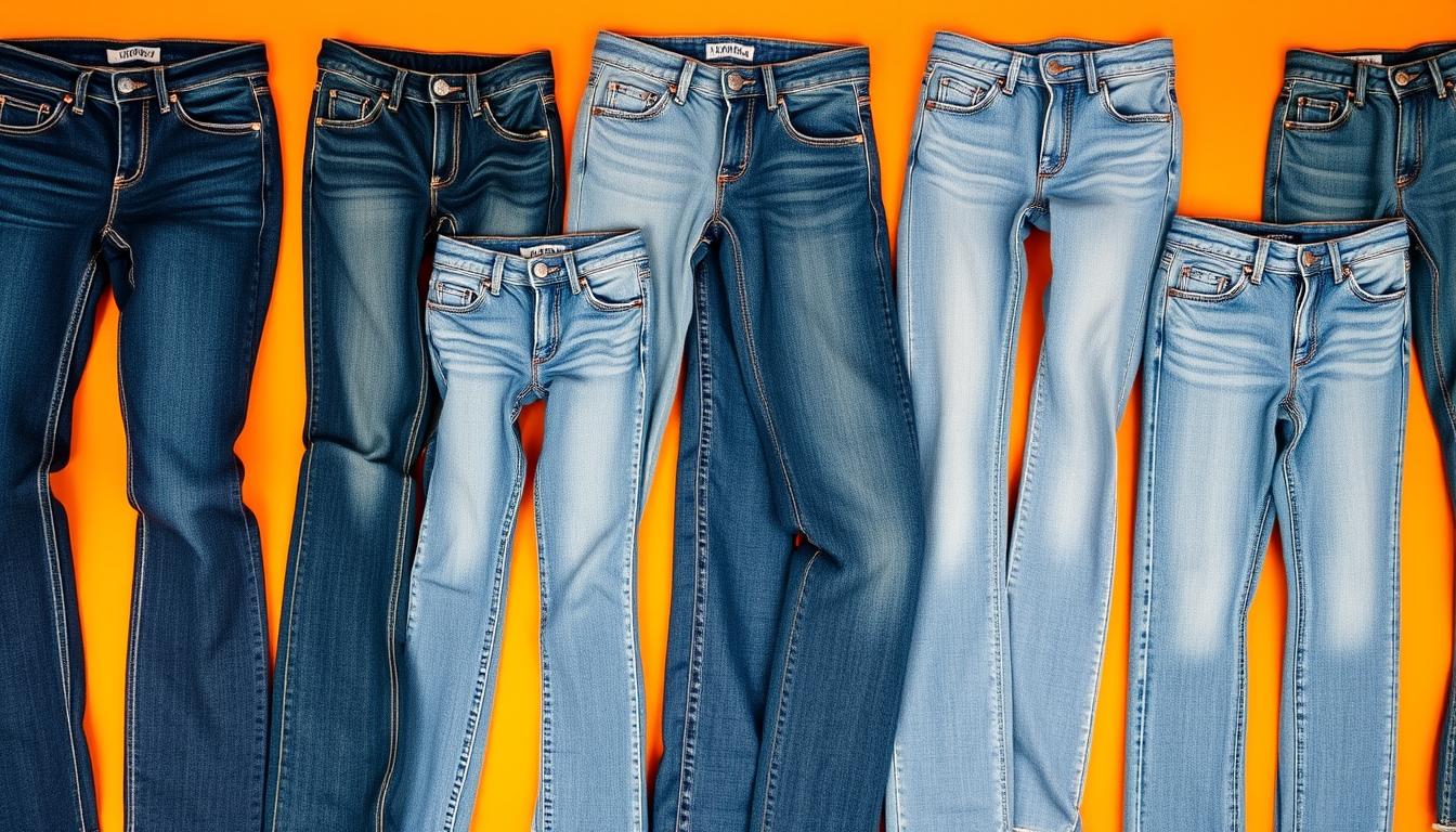 Unterschiedliche Damen Jeans-Schnitte: Skinny, Straight, Bootcut, etc.