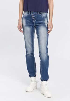 Arizona Slim-fit-Jeans "Heavy Washed - Shaping"