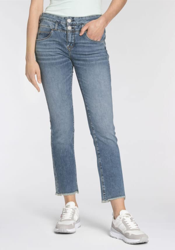 Herrlicher Bootcut-Jeans "Baby Cropped Light Denim"