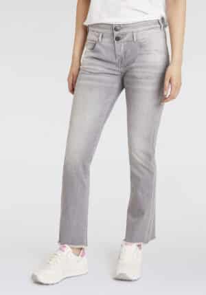 Herrlicher Bootcut-Jeans "Baby Cropped Recycled Denim Grey"