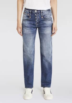 Herrlicher Boyfriend-Jeans "Shyra Tap Long Recycled Denim Light"