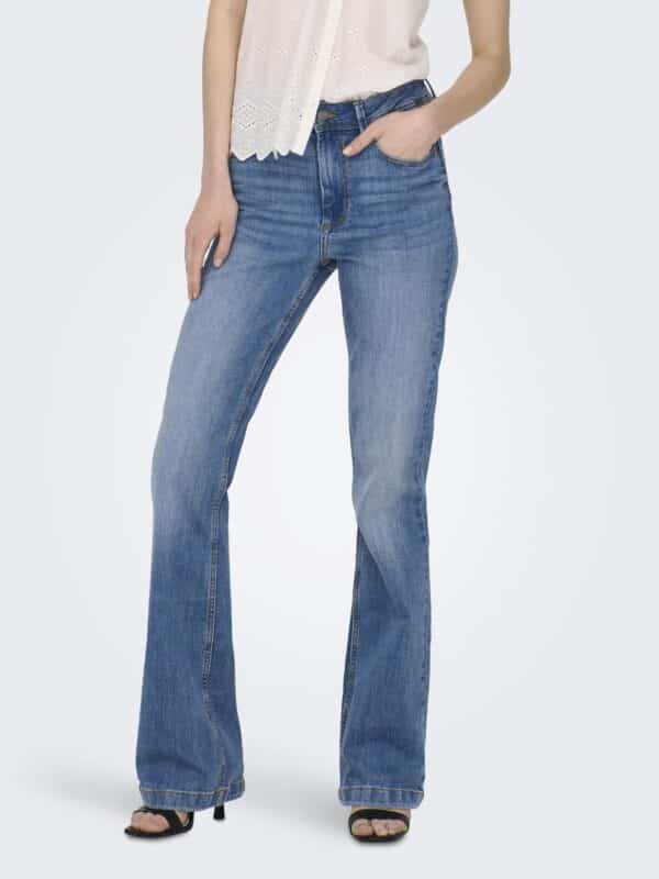 JDY Bootcut-Jeans "JDYFLORA FLARED HIGH MB NOOS DNM"