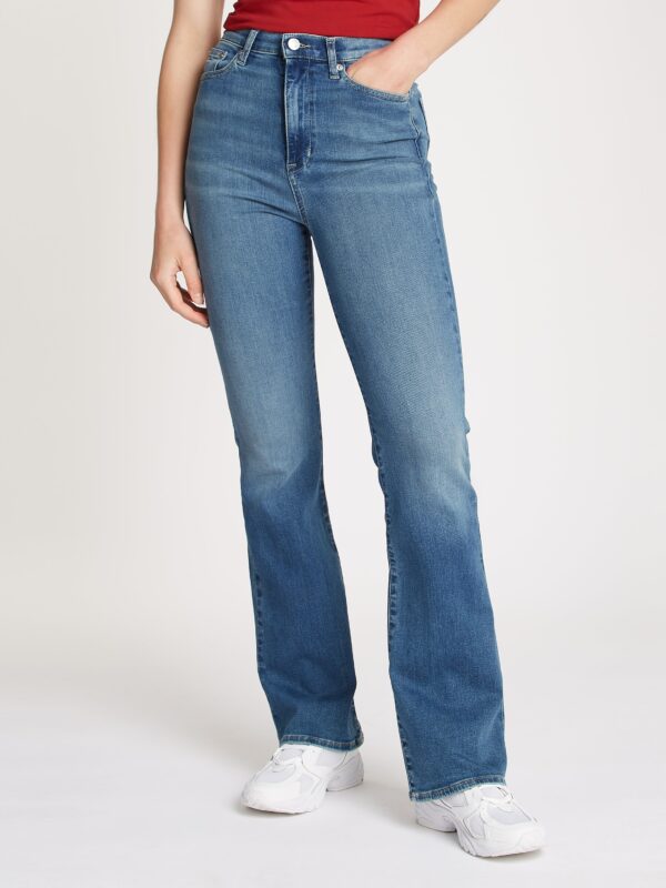 Tommy Jeans Schlagjeans "Tommy Jeans SYLVIA - High waist - Flared Denim Jeans"