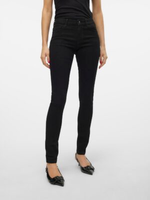 Vero Moda Skinny-fit-Jeans "VMELLY MR SKINNY JEANS BLK NOOS"